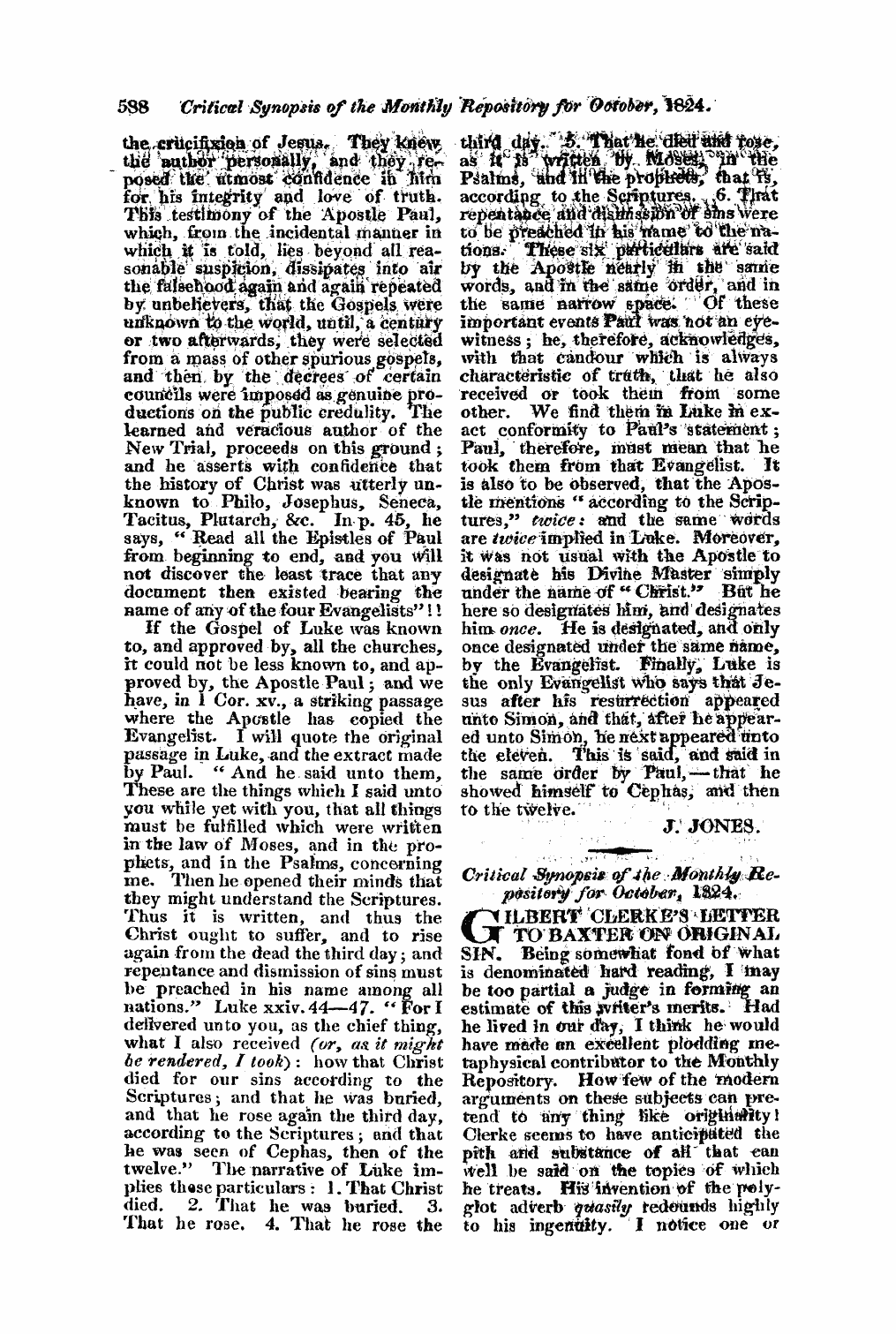 Monthly Repository (1806-1838) and Unitarian Chronicle (1832-1833): F Y, 1st edition: 12