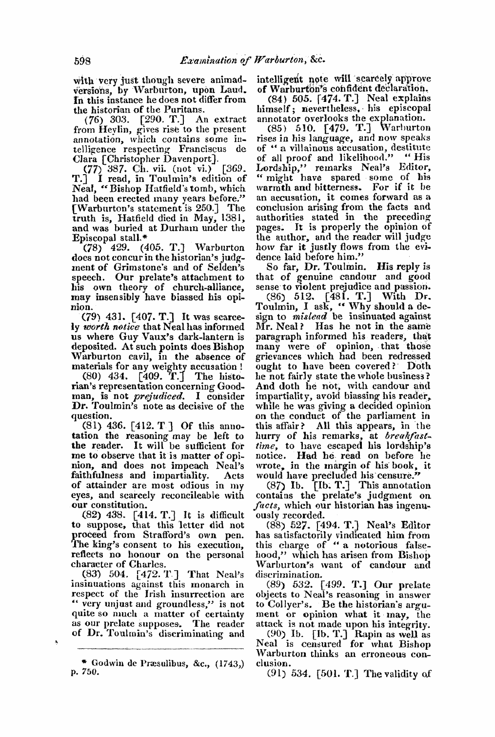 Monthly Repository (1806-1838) and Unitarian Chronicle (1832-1833): F Y, 1st edition - Untitled Article