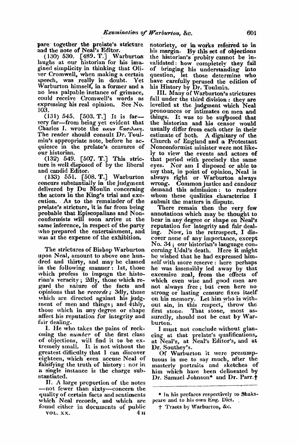 Monthly Repository (1806-1838) and Unitarian Chronicle (1832-1833): F Y, 1st edition: 25