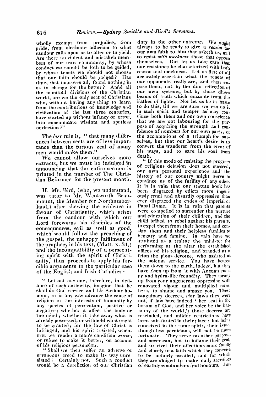 Monthly Repository (1806-1838) and Unitarian Chronicle (1832-1833): F Y, 1st edition - Untitled Article