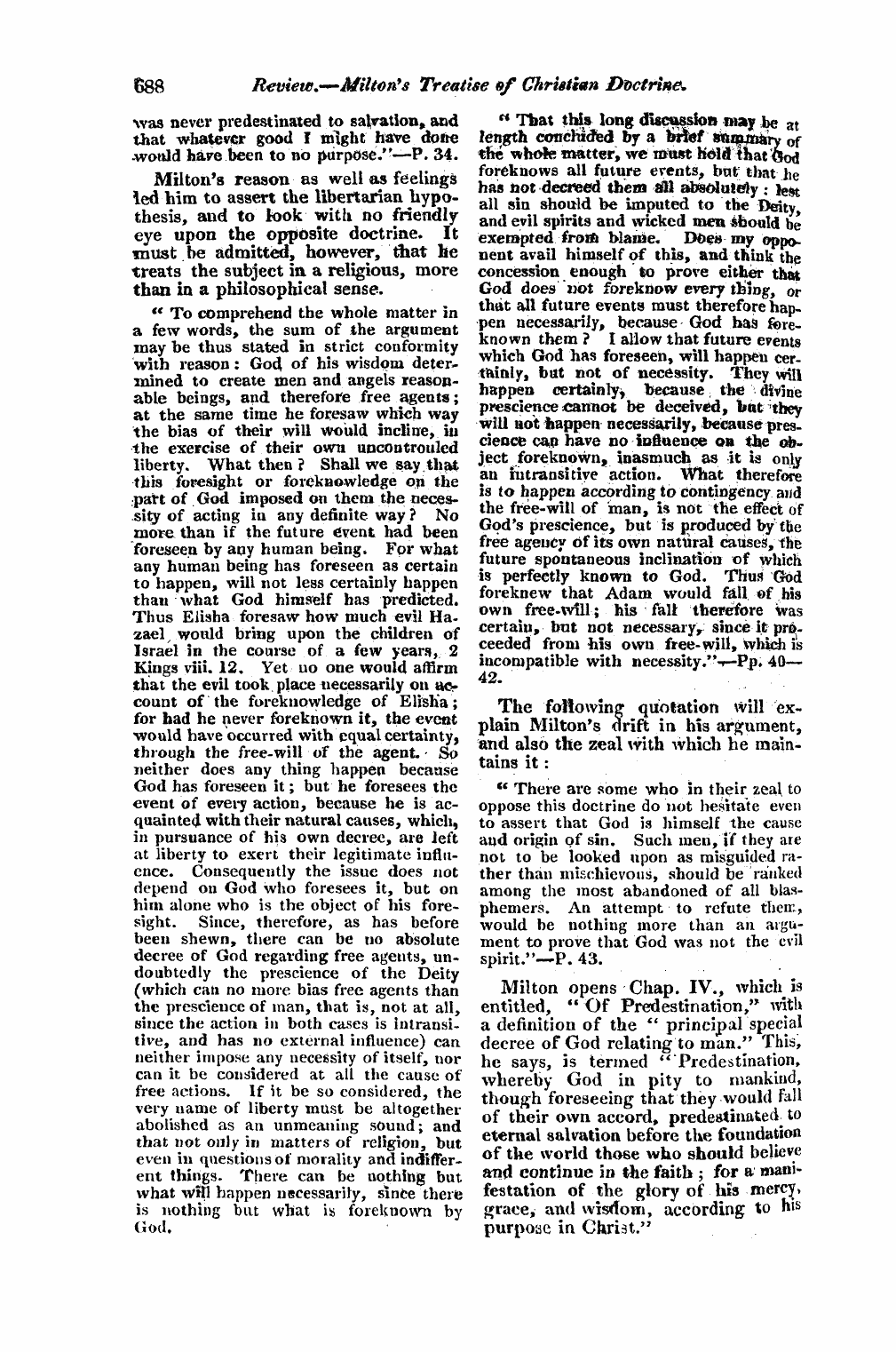 Monthly Repository (1806-1838) and Unitarian Chronicle (1832-1833): F Y, 1st edition - Untitled Article