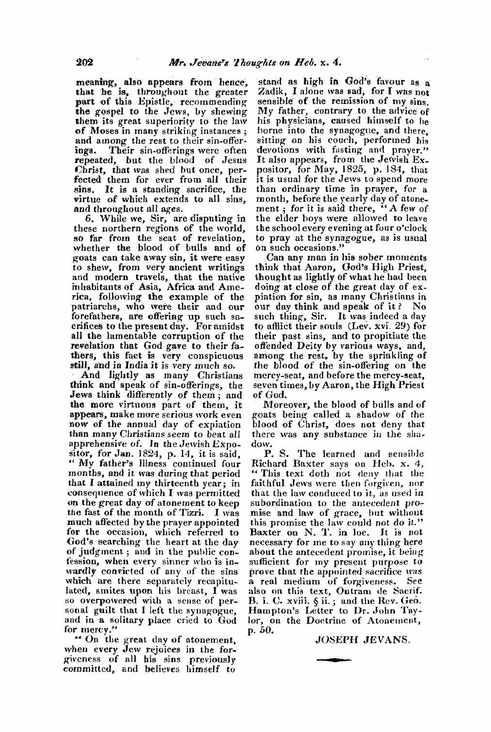 Monthly Repository (1806-1838) and Unitarian Chronicle (1832-1833): F Y, 1st edition - Untitled Article