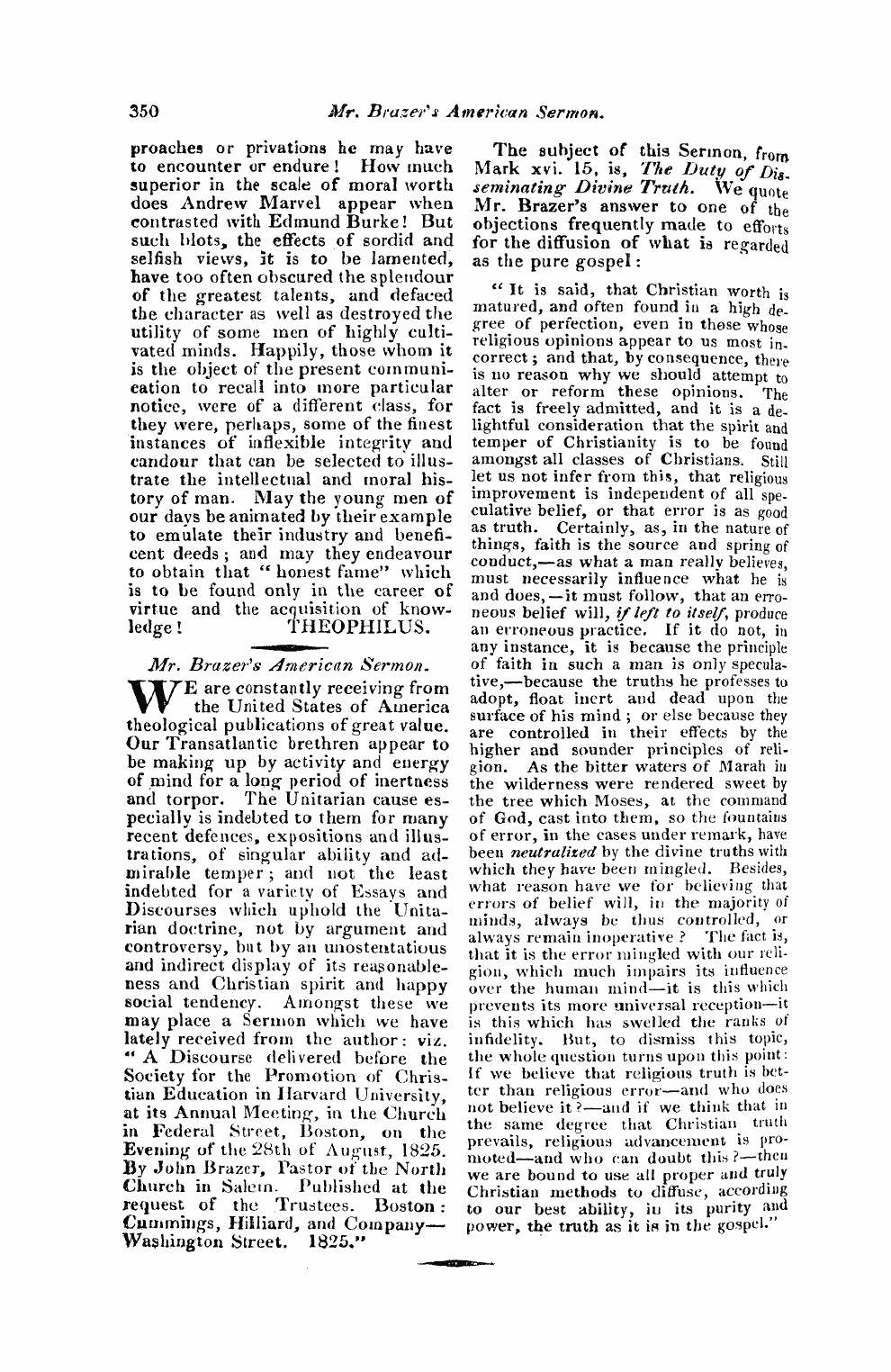 Monthly Repository (1806-1838) and Unitarian Chronicle (1832-1833): F Y, 1st edition - Untitled Article