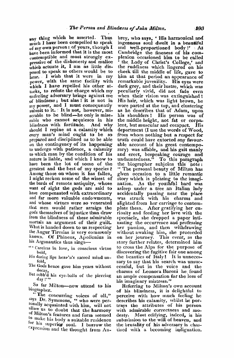 Monthly Repository (1806-1838) and Unitarian Chronicle (1832-1833): F Y, 1st edition: 21