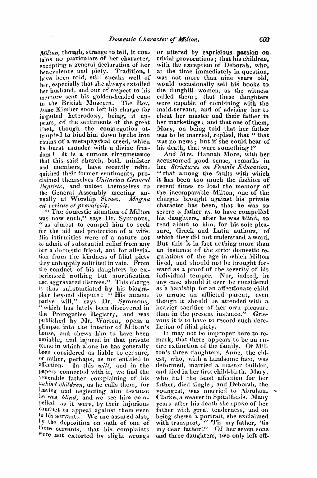 Monthly Repository (1806-1838) and Unitarian Chronicle (1832-1833): F Y, 1st edition - Untitled Article