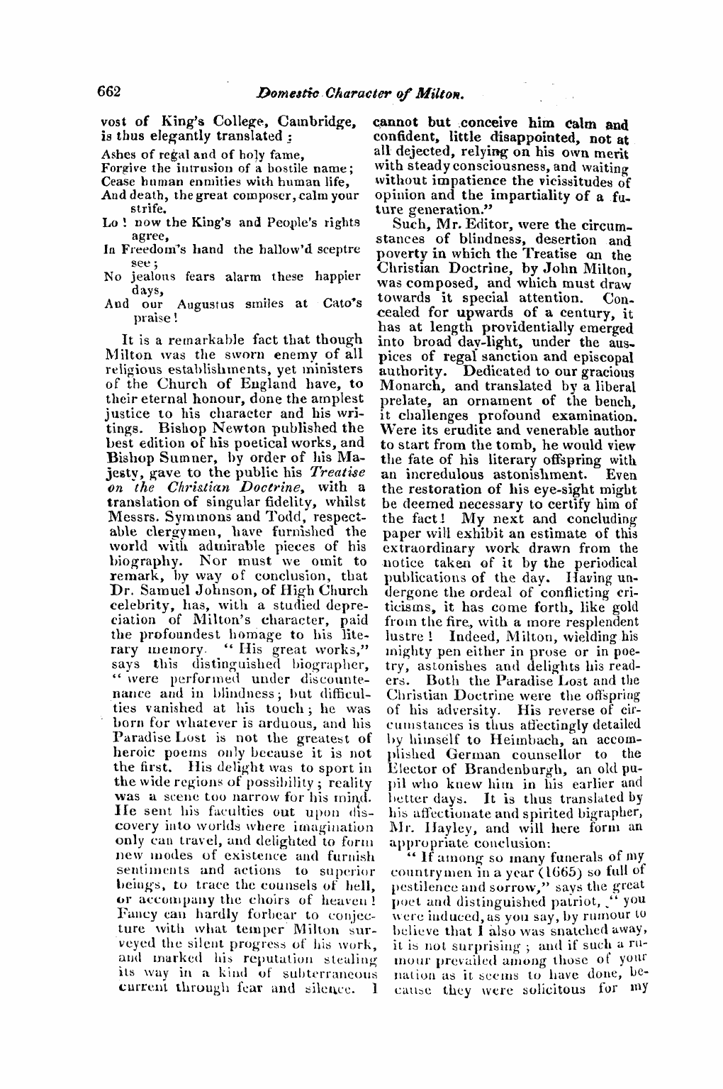 Monthly Repository (1806-1838) and Unitarian Chronicle (1832-1833): F Y, 1st edition - Untitled Article