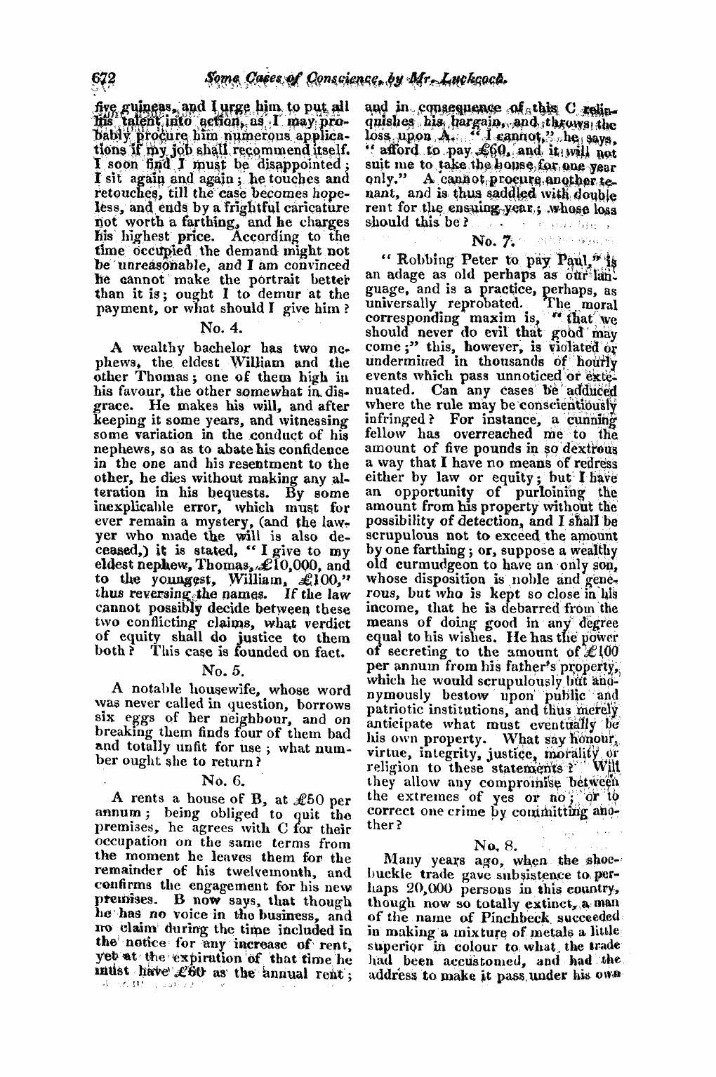 Monthly Repository (1806-1838) and Unitarian Chronicle (1832-1833): F Y, 1st edition - Untitled Article