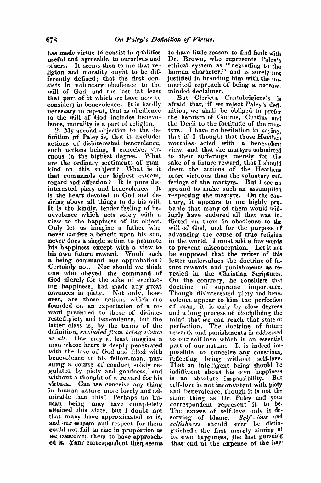 Monthly Repository (1806-1838) and Unitarian Chronicle (1832-1833): F Y, 1st edition - Untitled Article