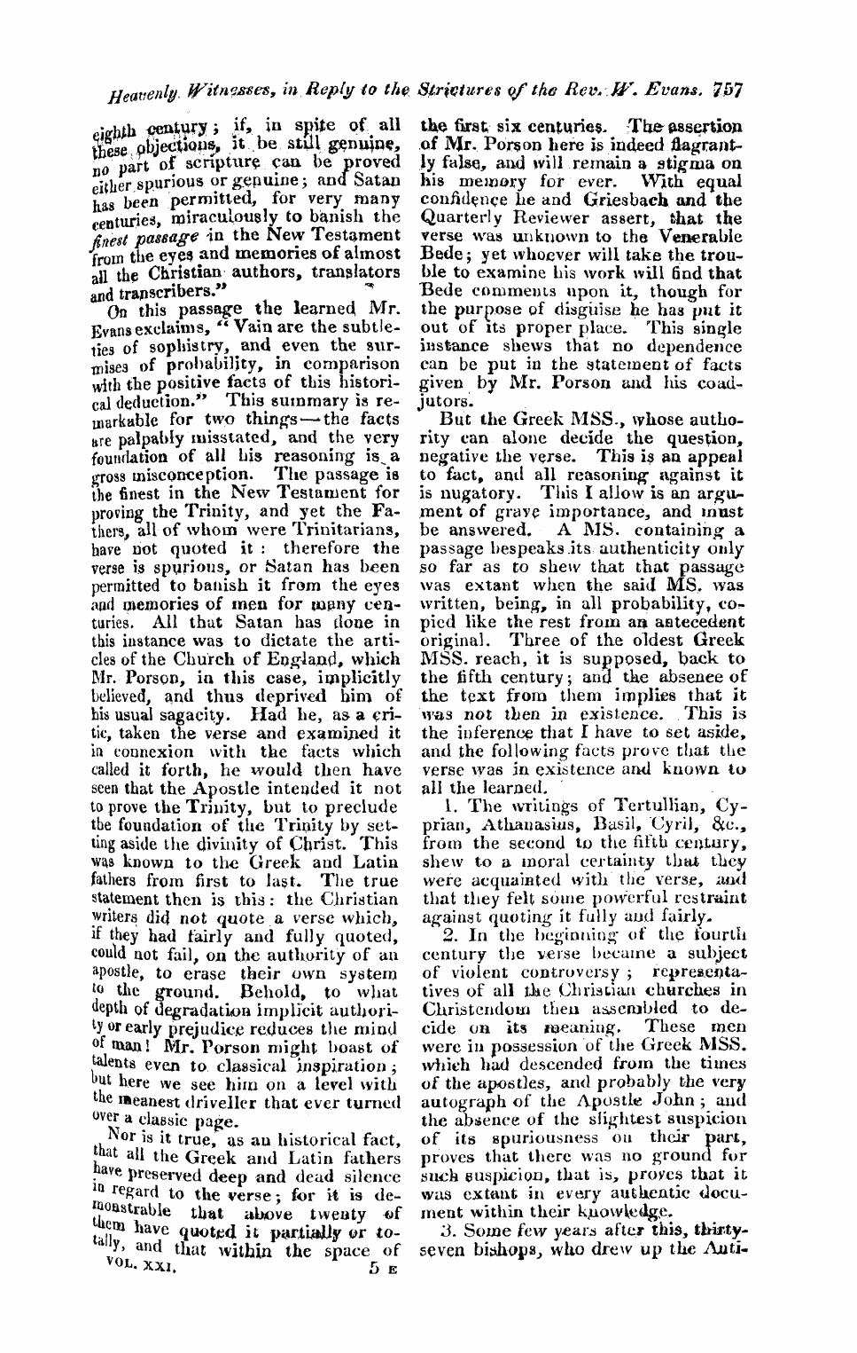 Monthly Repository (1806-1838) and Unitarian Chronicle (1832-1833): F Y, 1st edition - Untitled Article