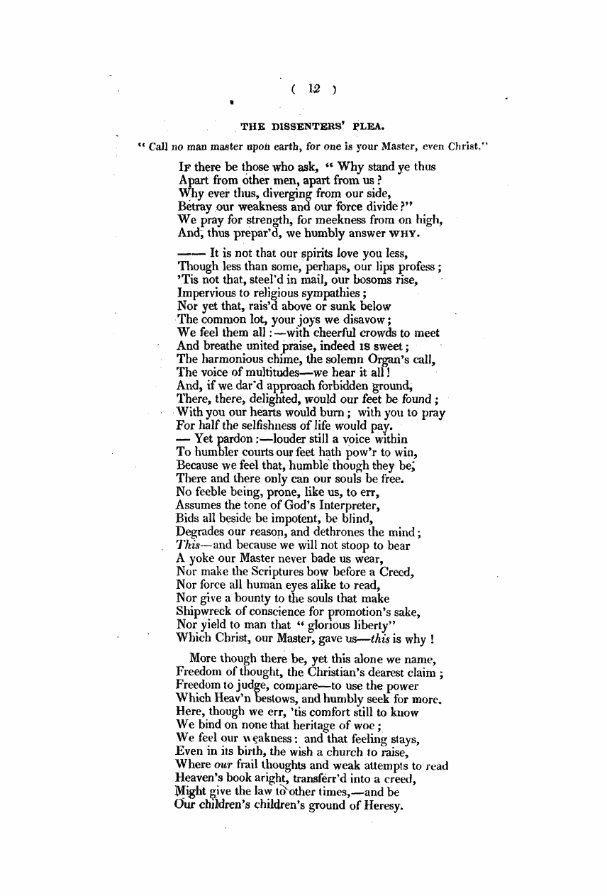 Monthly Repository (1806-1838) and Unitarian Chronicle (1832-1833): F Y, 1st edition: 12