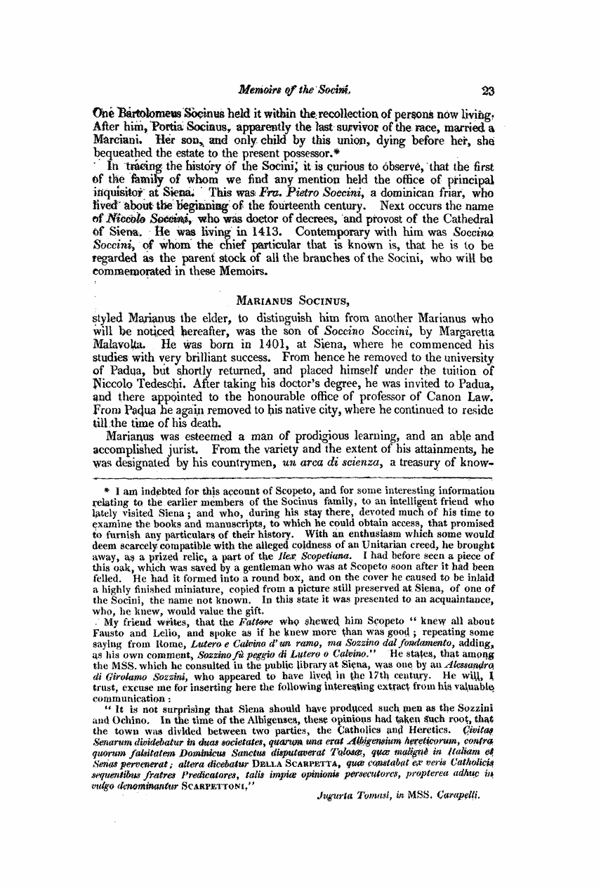 Monthly Repository (1806-1838) and Unitarian Chronicle (1832-1833): F Y, 1st edition: 23