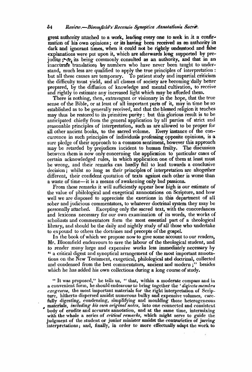 Monthly Repository (1806-1838) and Unitarian Chronicle (1832-1833): F Y, 1st edition: 54