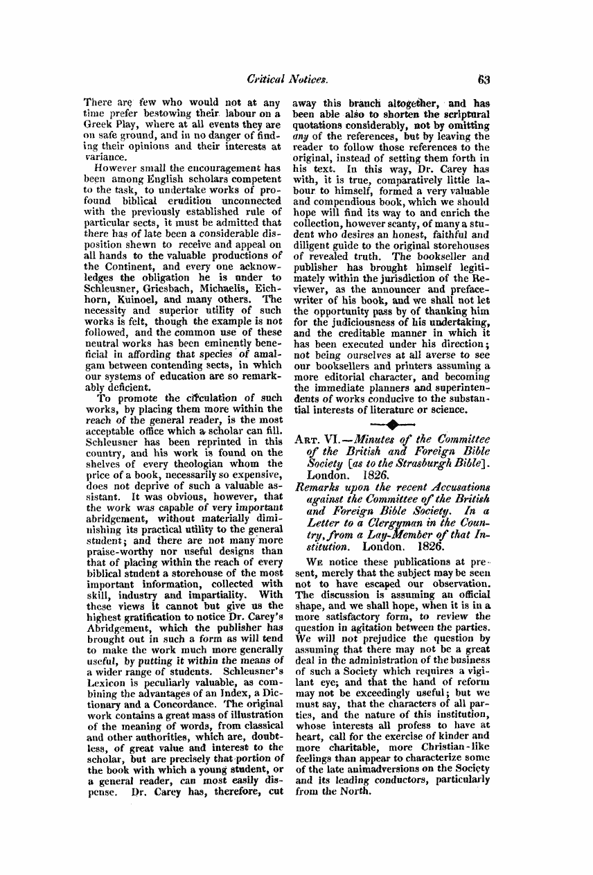 Monthly Repository (1806-1838) and Unitarian Chronicle (1832-1833): F Y, 1st edition: 63