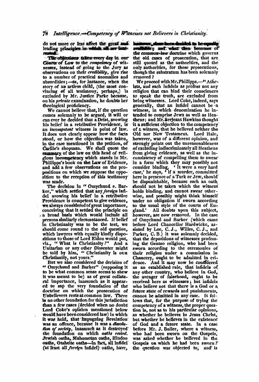 Monthly Repository (1806-1838) and Unitarian Chronicle (1832-1833): F Y, 1st edition - Untitled Article