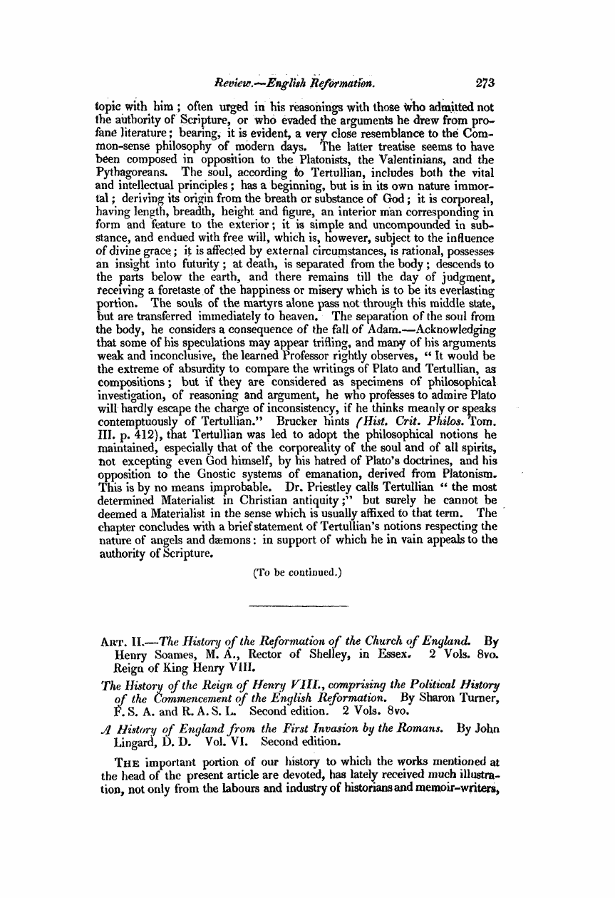 Monthly Repository (1806-1838) and Unitarian Chronicle (1832-1833): F Y, 1st edition: 41