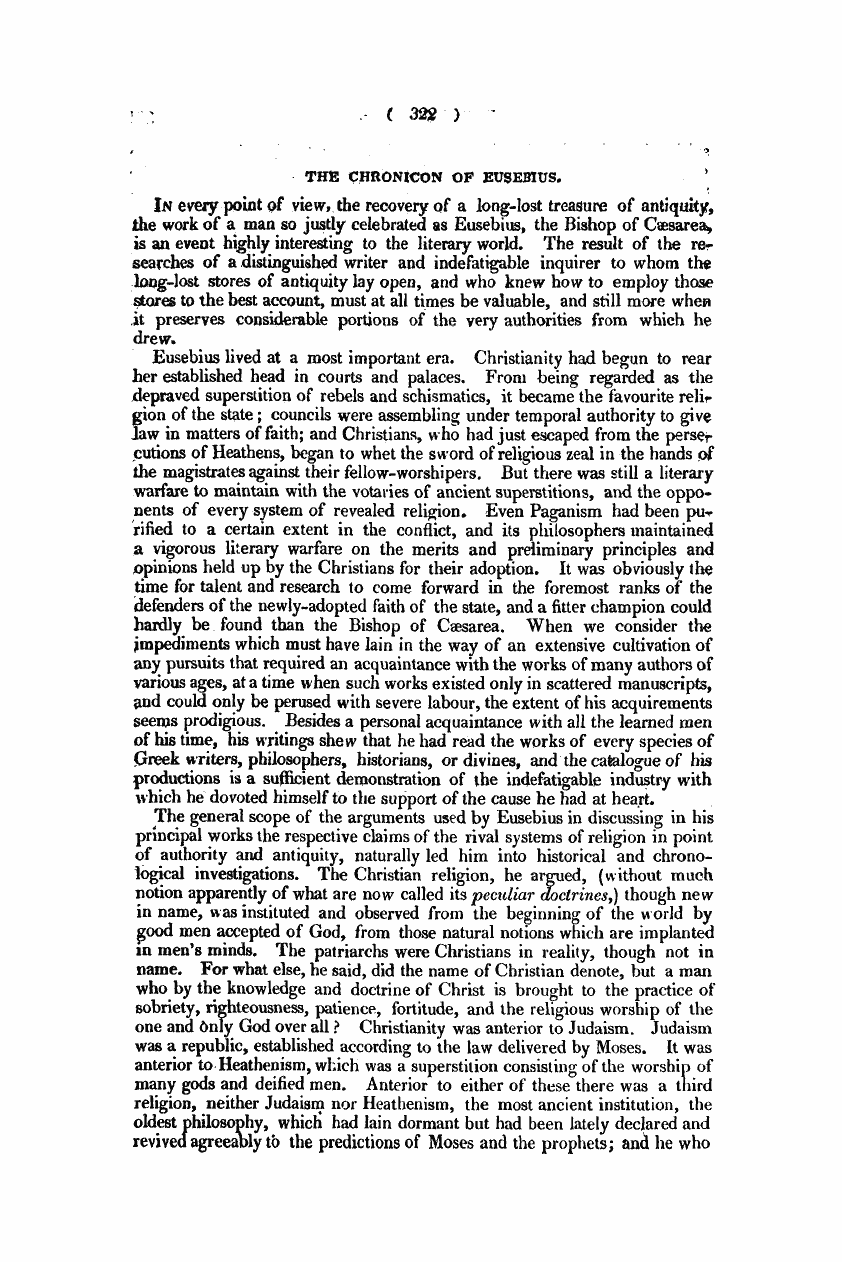 Monthly Repository (1806-1838) and Unitarian Chronicle (1832-1833): F Y, 1st edition - Untitled Article