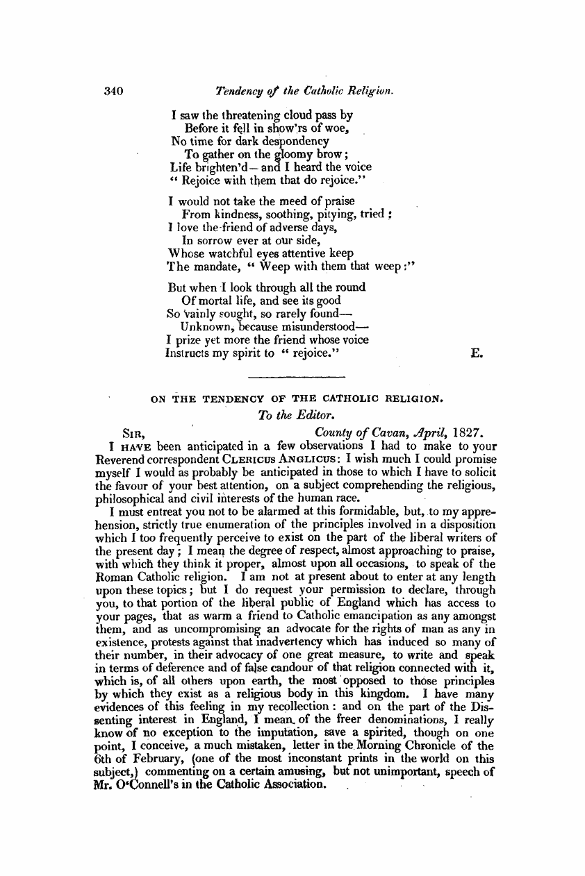 Monthly Repository (1806-1838) and Unitarian Chronicle (1832-1833): F Y, 1st edition - Untitled Article