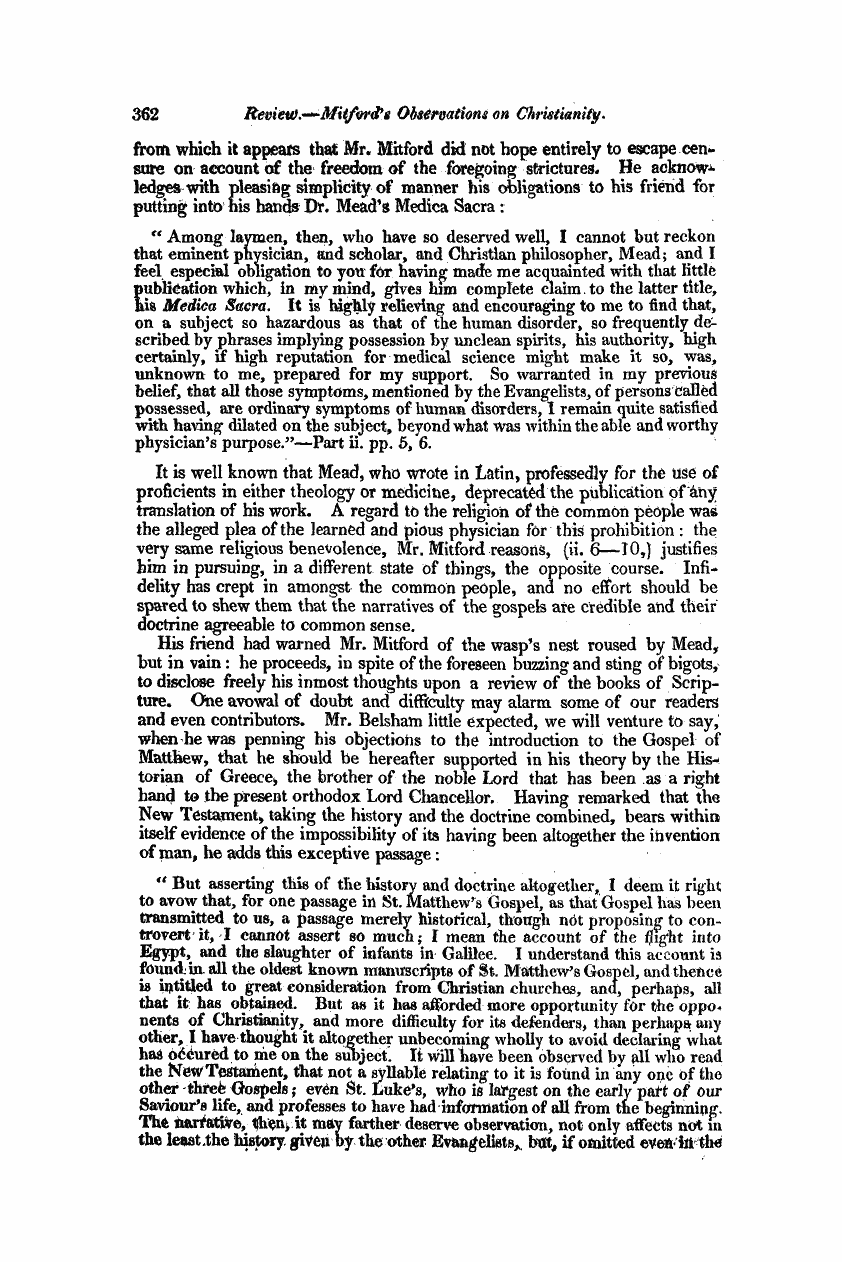 Monthly Repository (1806-1838) and Unitarian Chronicle (1832-1833): F Y, 1st edition: 50