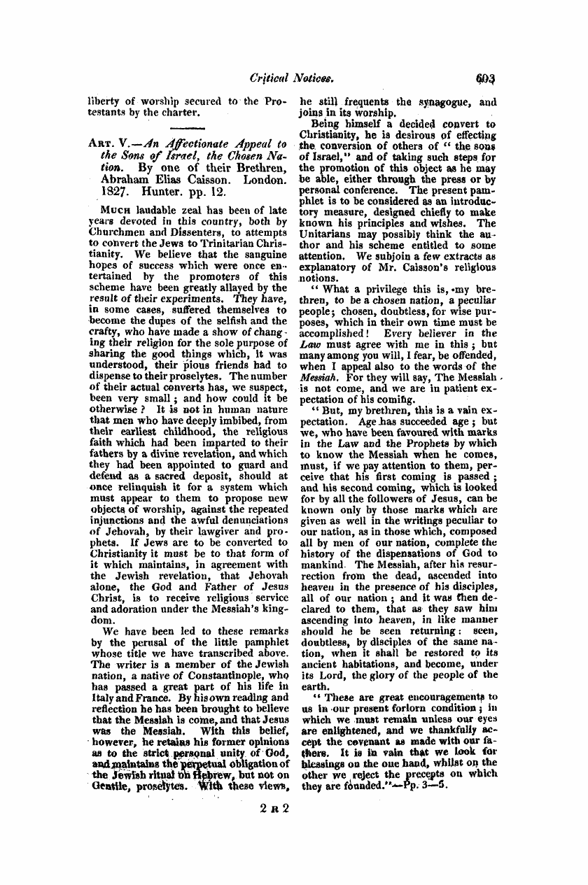 Monthly Repository (1806-1838) and Unitarian Chronicle (1832-1833): F Y, 1st edition: 51