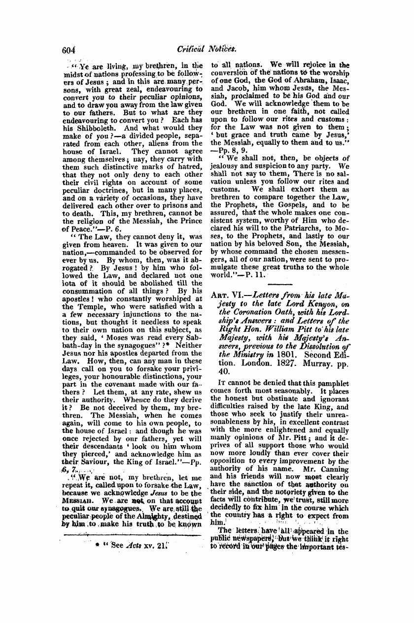 Monthly Repository (1806-1838) and Unitarian Chronicle (1832-1833): F Y, 1st edition: 52