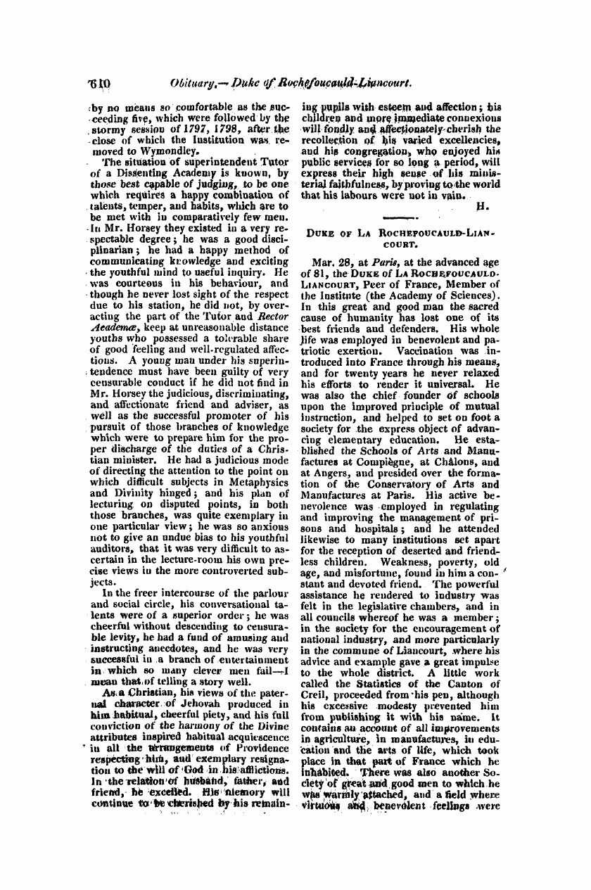 Monthly Repository (1806-1838) and Unitarian Chronicle (1832-1833): F Y, 1st edition: 58