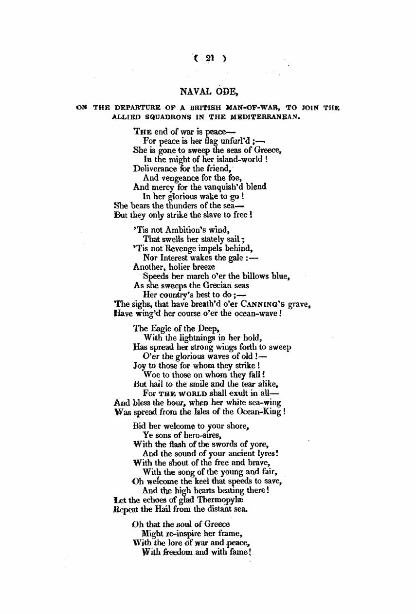 Monthly Repository (1806-1838) and Unitarian Chronicle (1832-1833): F Y, 1st edition: 21