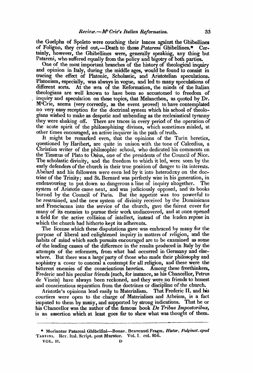 Monthly Repository (1806-1838) and Unitarian Chronicle (1832-1833): F Y, 1st edition: 33