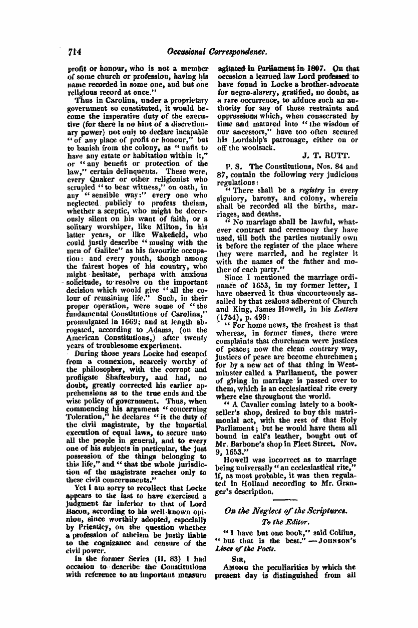 Monthly Repository (1806-1838) and Unitarian Chronicle (1832-1833): F Y, 1st edition: 58