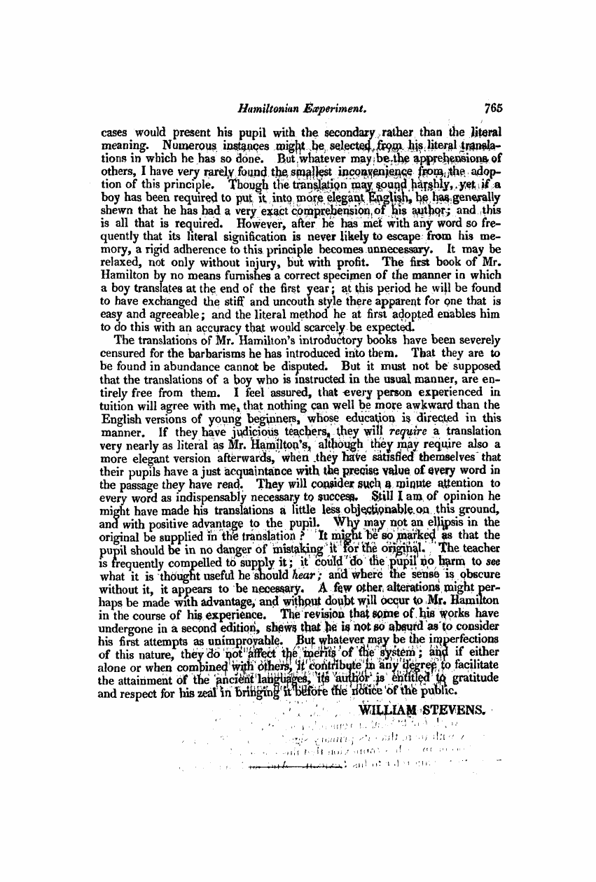 Monthly Repository (1806-1838) and Unitarian Chronicle (1832-1833): F Y, 1st edition - Untitled Article