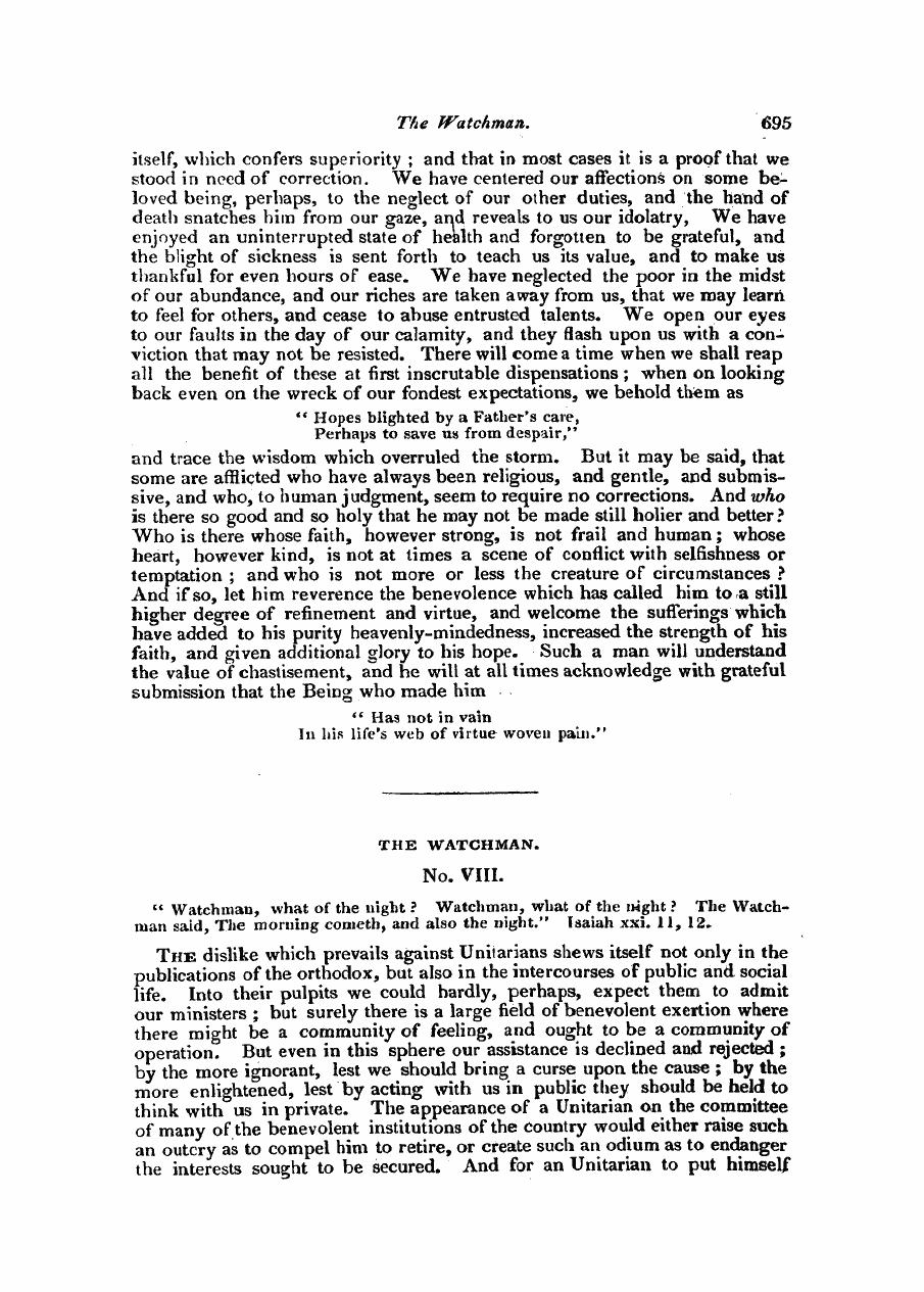 Monthly Repository (1806-1838) and Unitarian Chronicle (1832-1833): F Y, 1st edition - Untitled Article