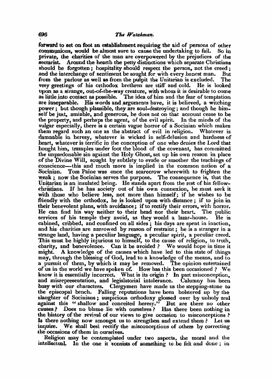 Monthly Repository (1806-1838) and Unitarian Chronicle (1832-1833): F Y, 1st edition - Untitled Article