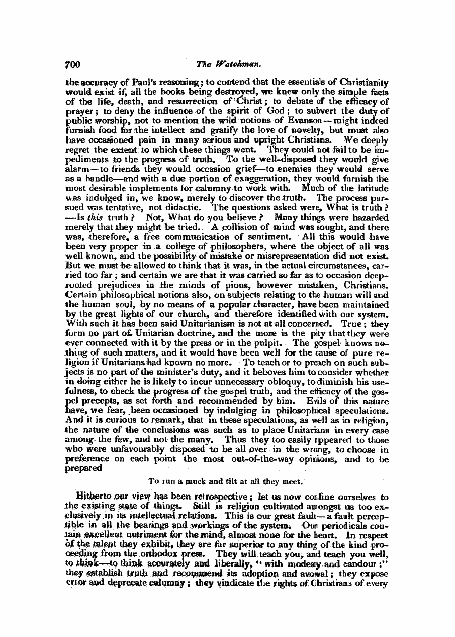 Monthly Repository (1806-1838) and Unitarian Chronicle (1832-1833): F Y, 1st edition - Untitled Article