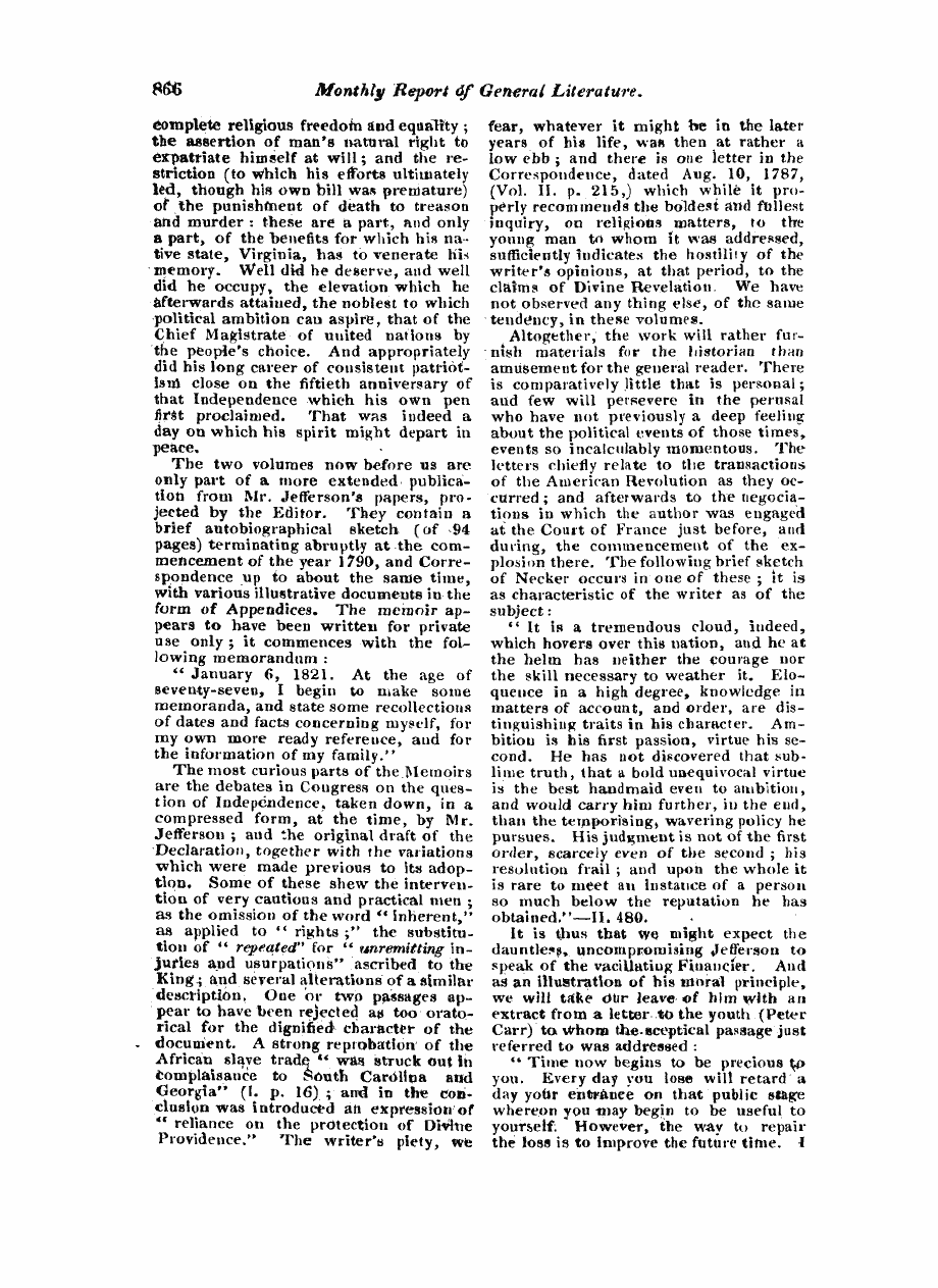 Monthly Repository (1806-1838) and Unitarian Chronicle (1832-1833): F Y, 1st edition - Untitled Article