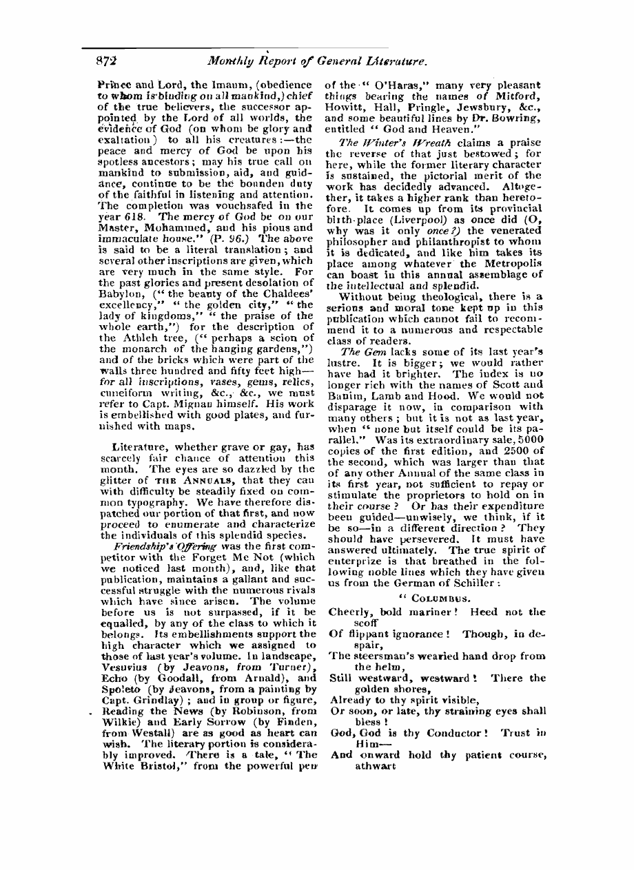 Monthly Repository (1806-1838) and Unitarian Chronicle (1832-1833): F Y, 1st edition - Untitled Article