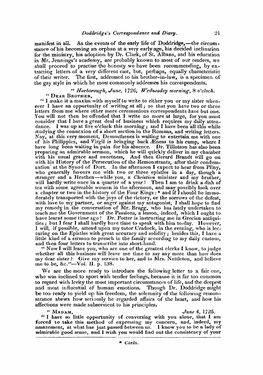 Monthly Repository (1806-1838) and Unitarian Chronicle (1832-1833): F Y, 1st edition - Untitled Article