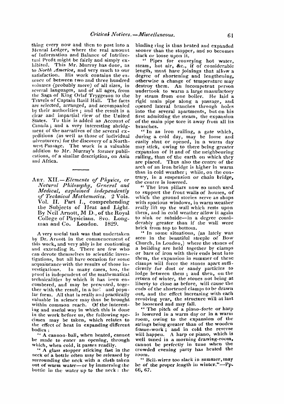 Monthly Repository (1806-1838) and Unitarian Chronicle (1832-1833): F Y, 1st edition: 61