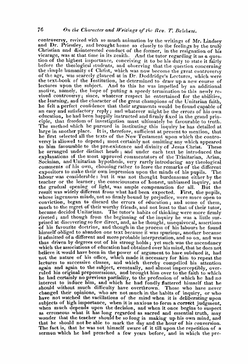 Monthly Repository (1806-1838) and Unitarian Chronicle (1832-1833): F Y, 1st edition - Untitled Article