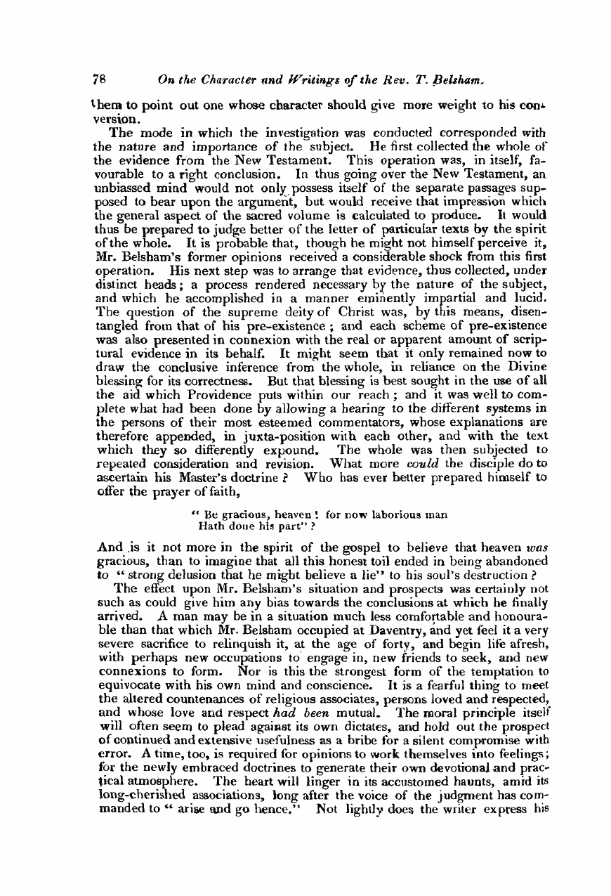 Monthly Repository (1806-1838) and Unitarian Chronicle (1832-1833): F Y, 1st edition - Untitled Article