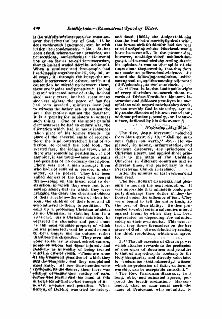 Monthly Repository (1806-1838) and Unitarian Chronicle (1832-1833): F Y, 1st edition - Untitled Article