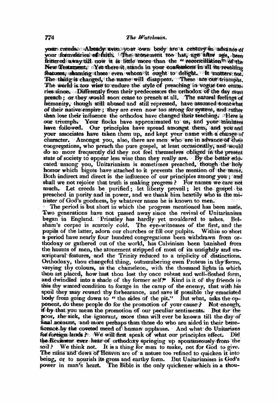 Monthly Repository (1806-1838) and Unitarian Chronicle (1832-1833): F Y, 1st edition - Untitled Article