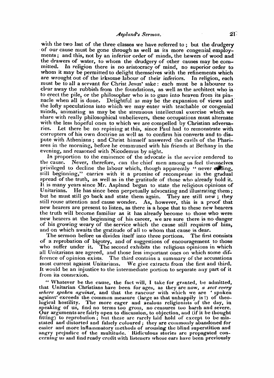 Monthly Repository (1806-1838) and Unitarian Chronicle (1832-1833): F Y, 1st edition - Untitled Article