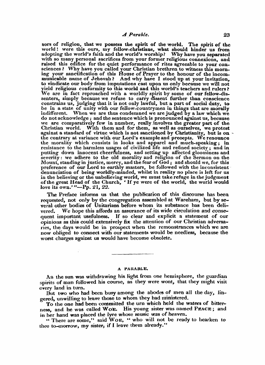 Monthly Repository (1806-1838) and Unitarian Chronicle (1832-1833): F Y, 1st edition: 23