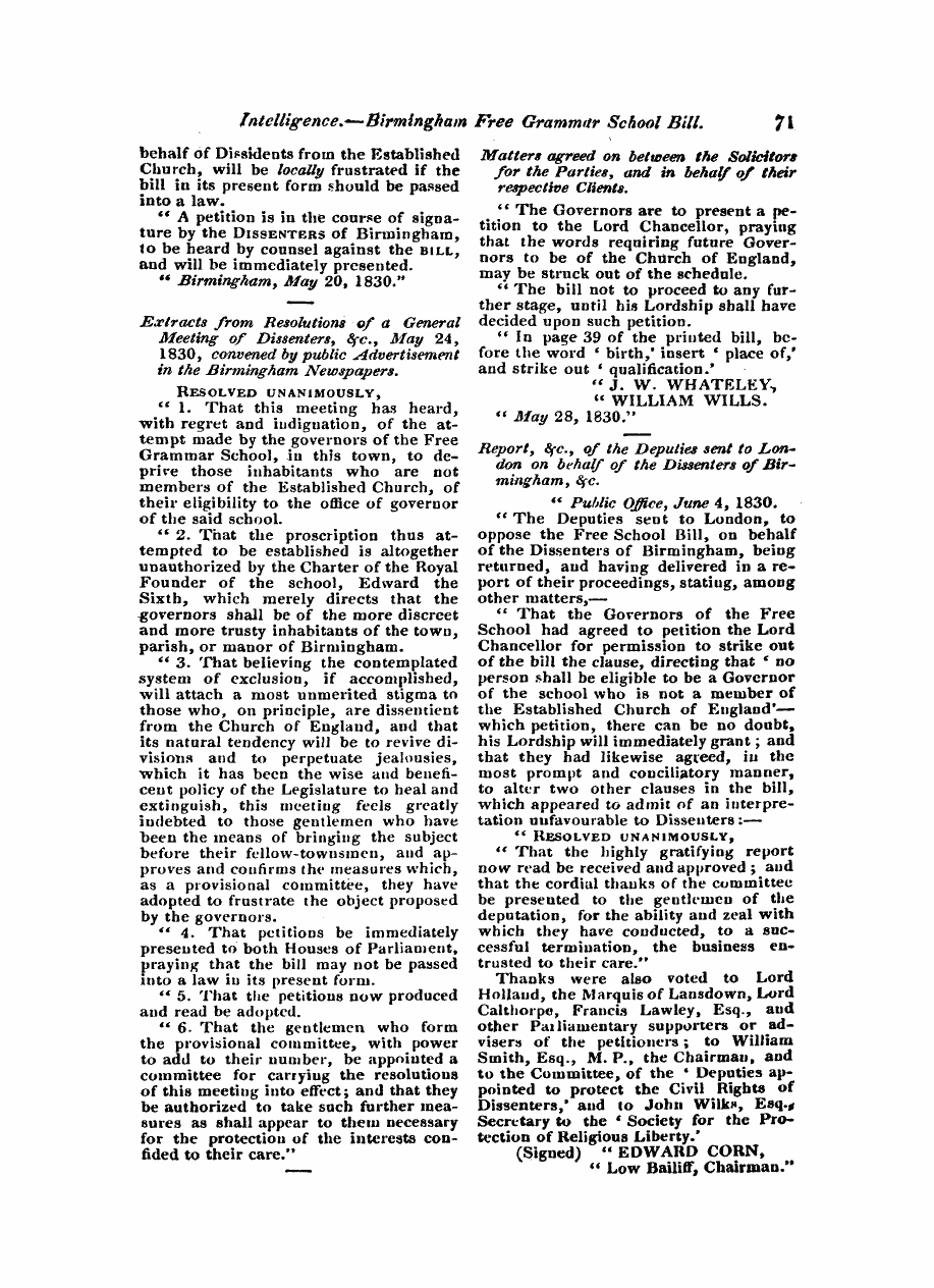 Monthly Repository (1806-1838) and Unitarian Chronicle (1832-1833): F Y, 1st edition - Untitled Article