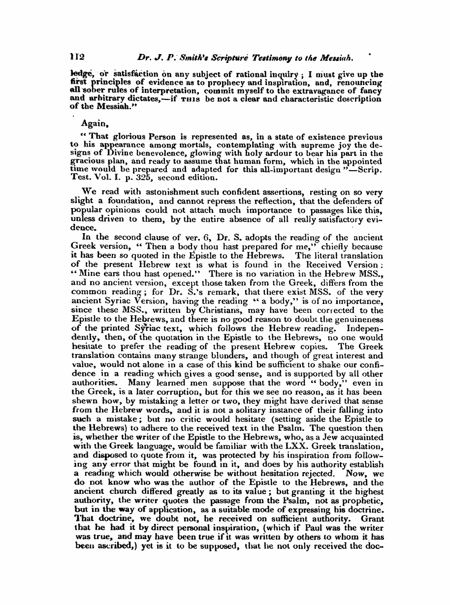 Monthly Repository (1806-1838) and Unitarian Chronicle (1832-1833): F Y, 1st edition - Untitled Article