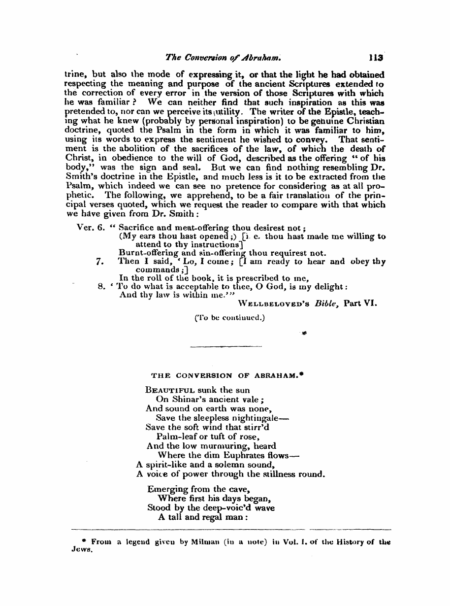 Monthly Repository (1806-1838) and Unitarian Chronicle (1832-1833): F Y, 1st edition - Untitled Article