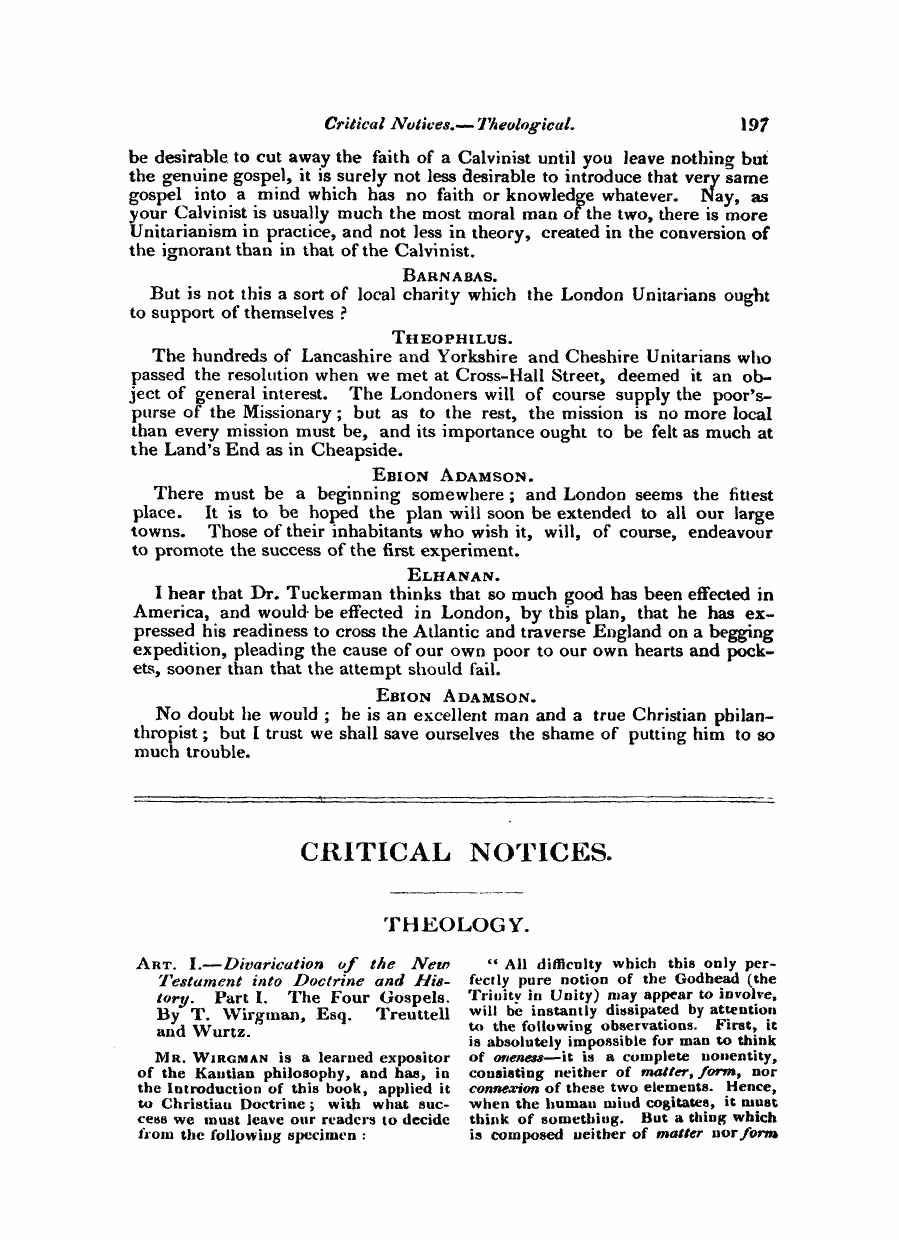 Monthly Repository (1806-1838) and Unitarian Chronicle (1832-1833): F Y, 1st edition - Untitled Article