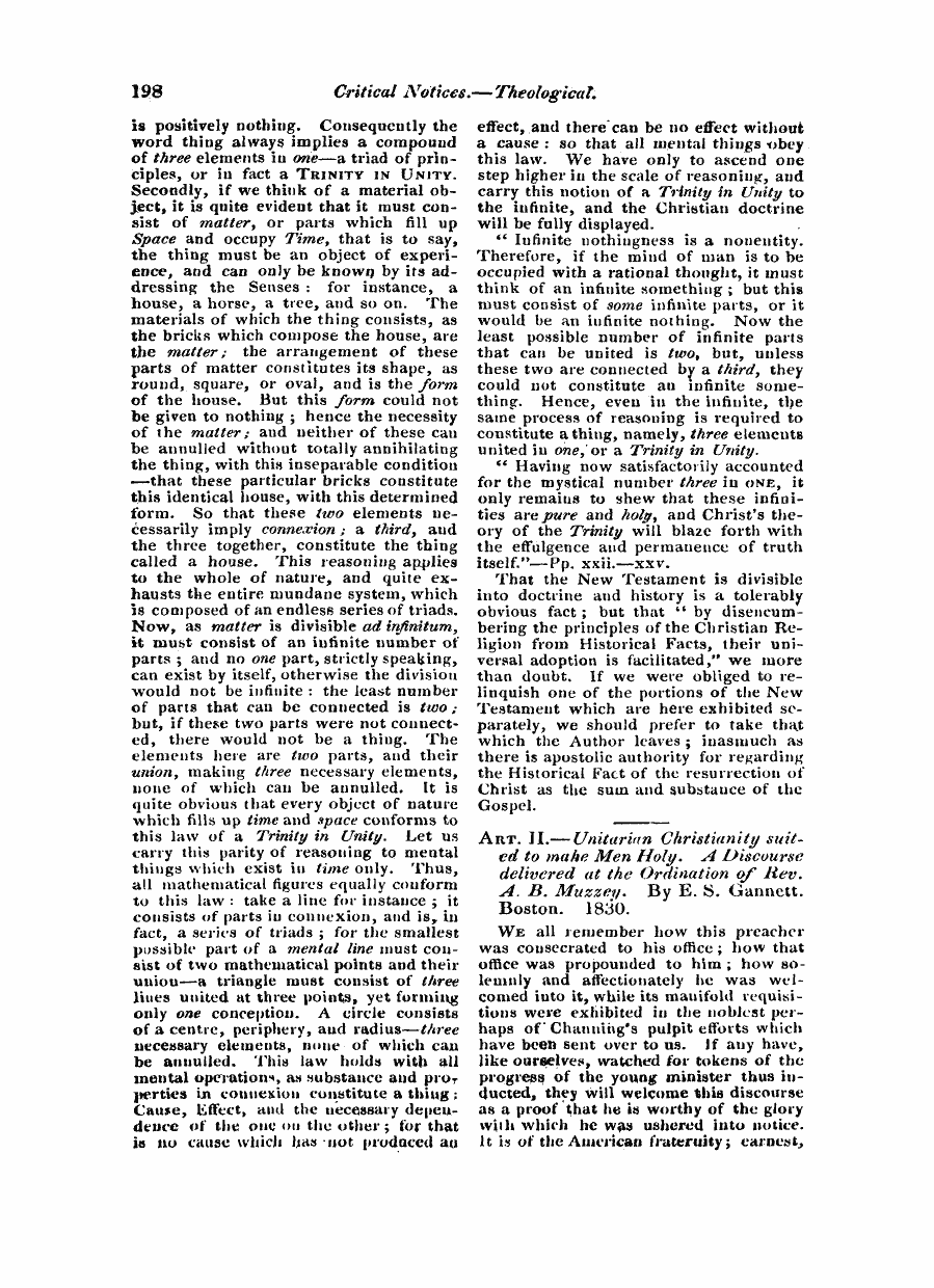 Monthly Repository (1806-1838) and Unitarian Chronicle (1832-1833): F Y, 1st edition - Untitled Article