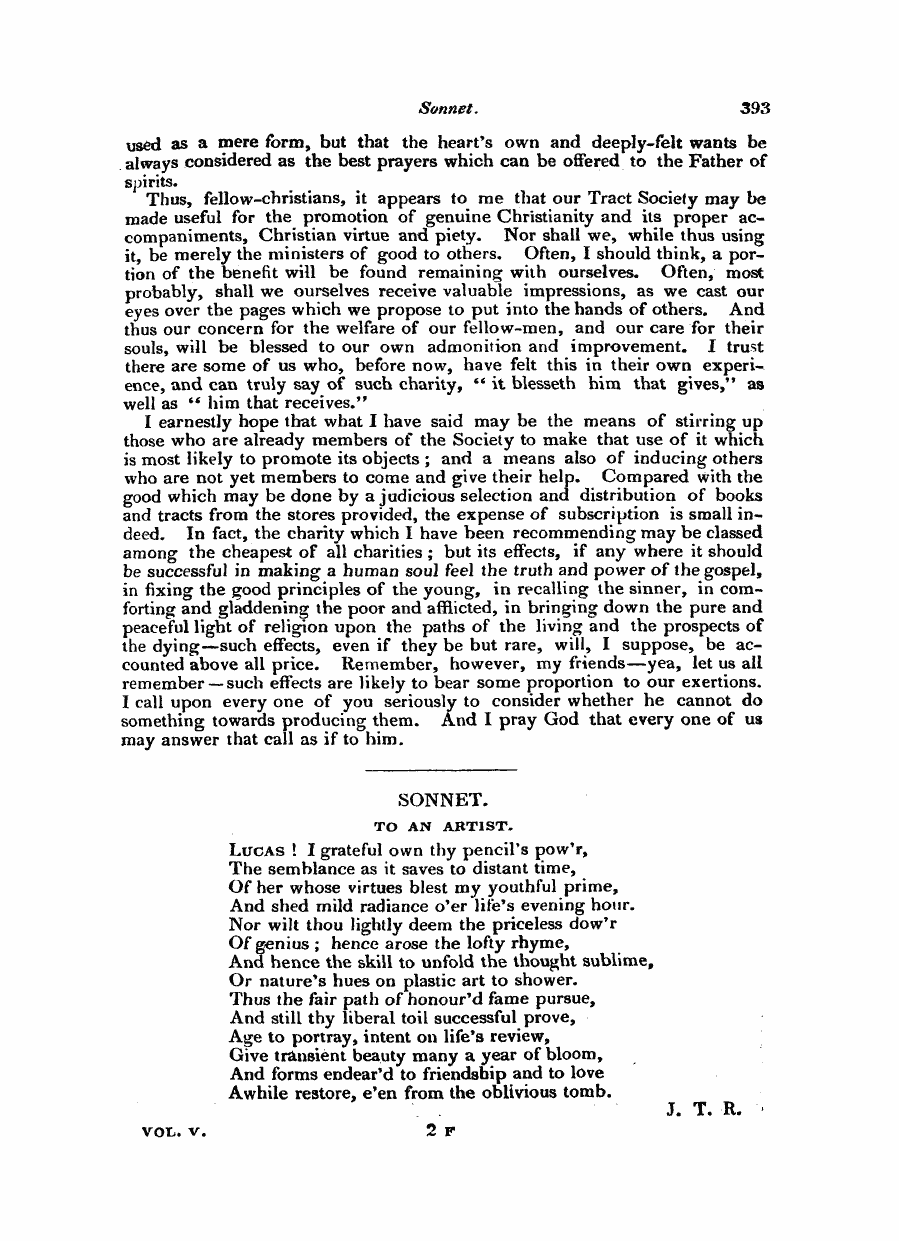 Monthly Repository (1806-1838) and Unitarian Chronicle (1832-1833): F Y, 1st edition - Untitled Article