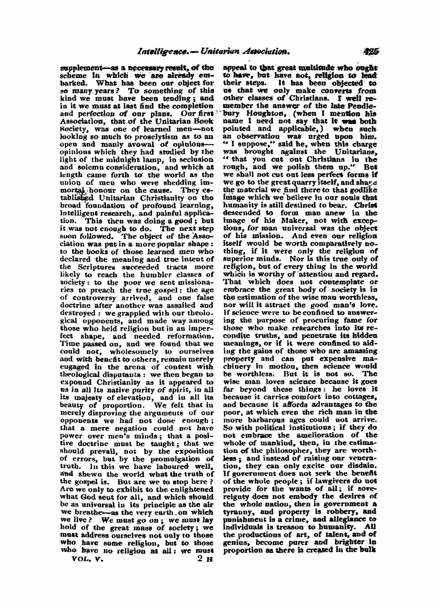 Monthly Repository (1806-1838) and Unitarian Chronicle (1832-1833): F Y, 1st edition - Untitled Article