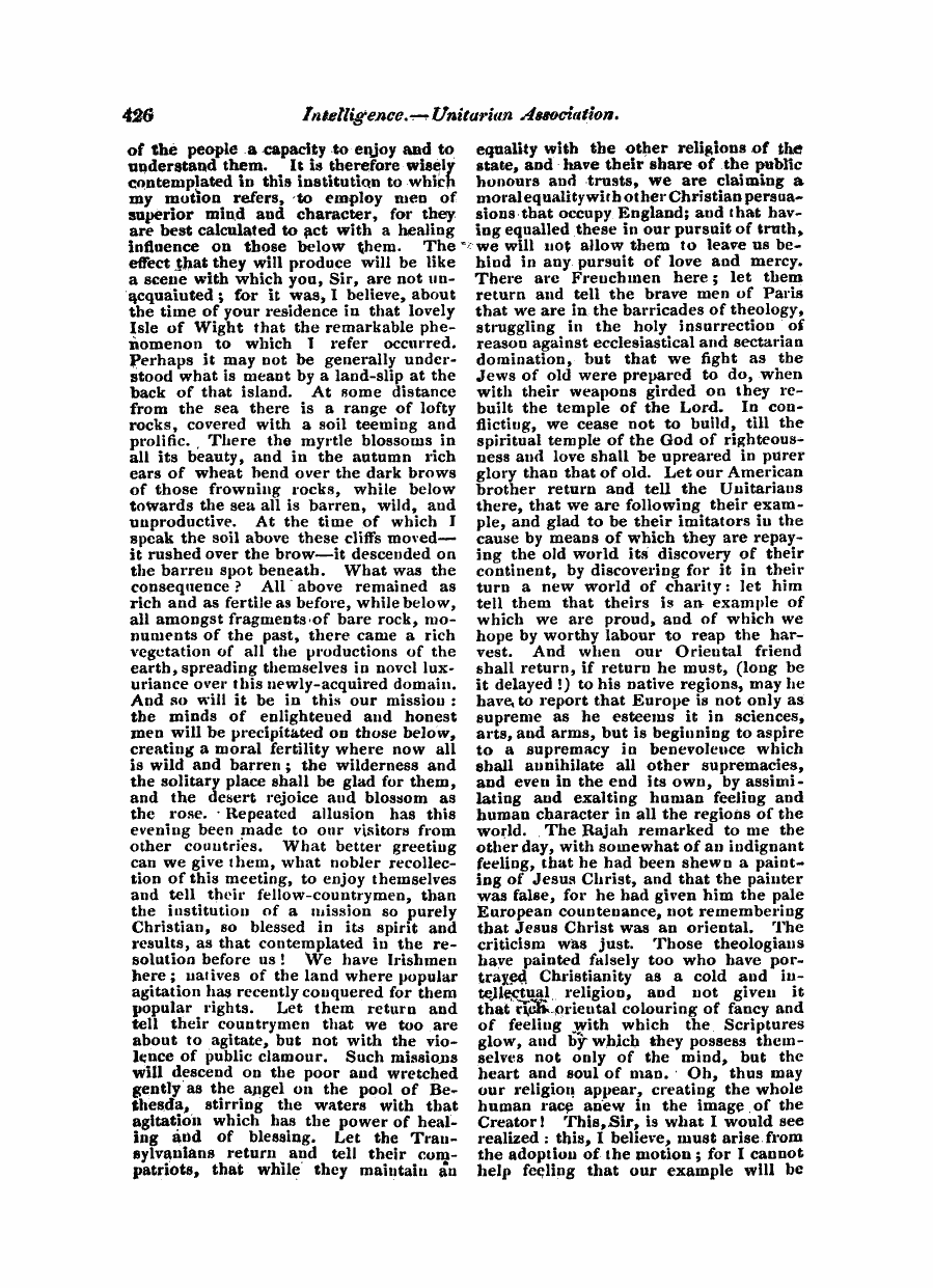 Monthly Repository (1806-1838) and Unitarian Chronicle (1832-1833): F Y, 1st edition - Untitled Article